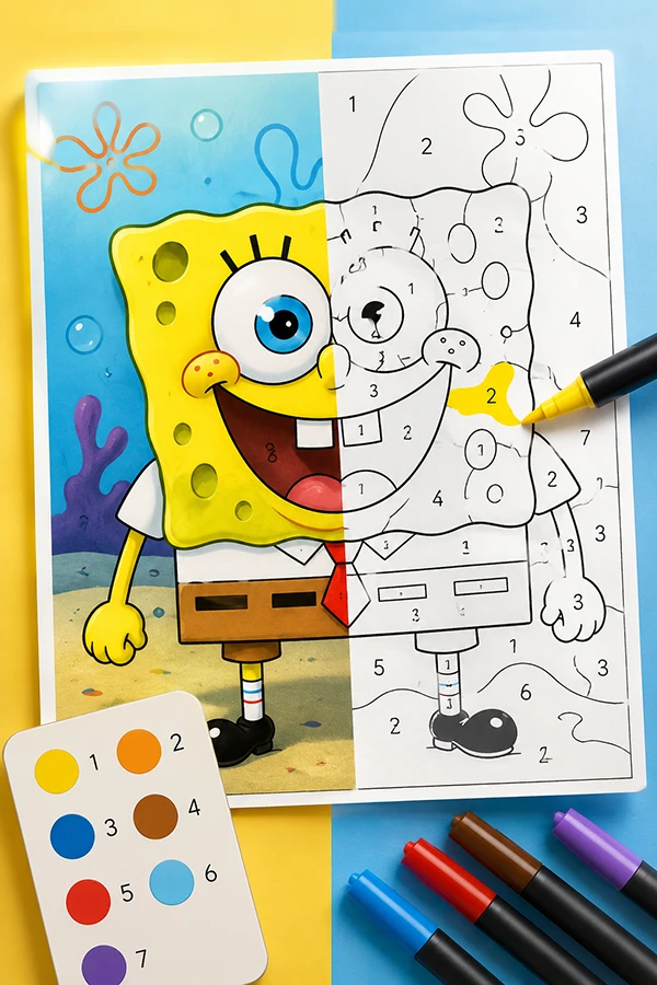 Matériel artistique pour coloriage magique